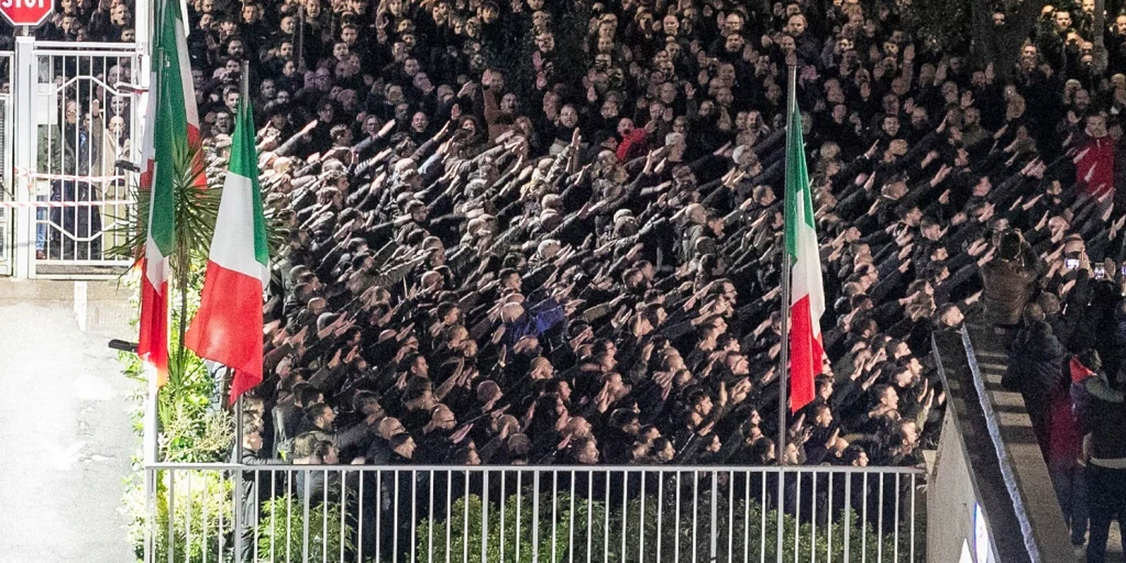 Italy far-right ruling party shrugs off youth wing's Fascist salutes