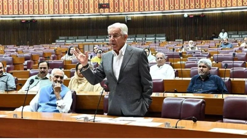 Defence Minister Khawaja Asif slams PTI over opposition to Operation Azm-e-Istehkam