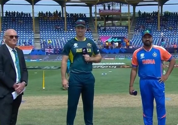 Australia win toss, opt to bowl first against India in T20's Super 8 clash