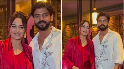 Newlyweds Sonakshi Sinha & Zaheer Iqbal sparkle with joy on post-wedding dinner date