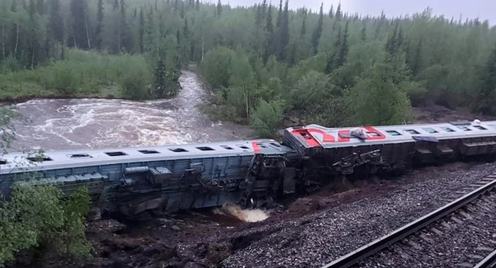 Three killed as train derails in Russia