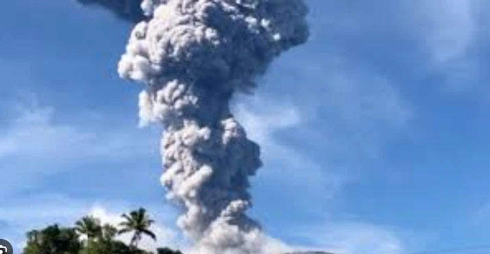 Indonesia's Mount Ibu erupts twice, belches tower of ash