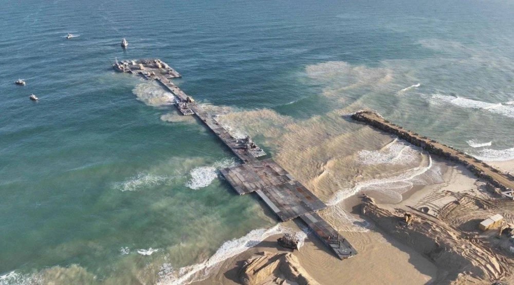 US aid pier removed from Gaza due to high seas