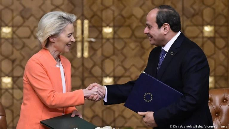 EU chief von der Leyen in Egypt for joint investment conference