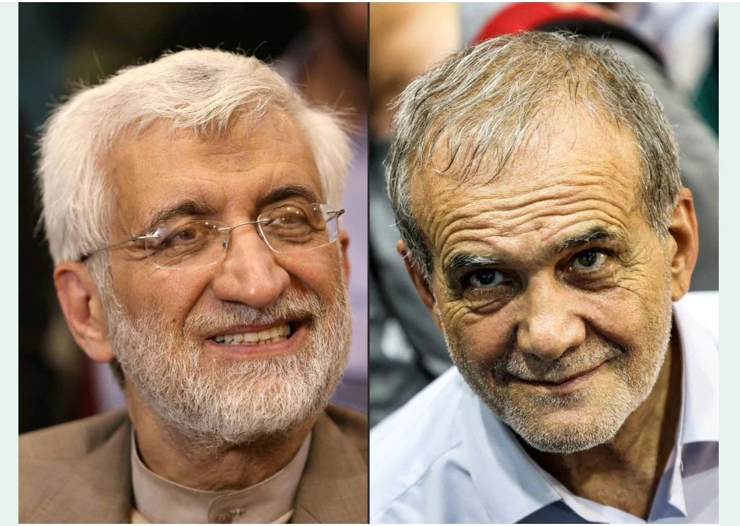 Reformist Masoud, ultraconservative Jalili qualify for Iran runoff election