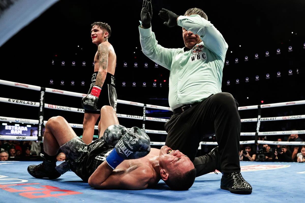 Unbeaten Rodriguez knocks out Estrada to win super flyweight belt