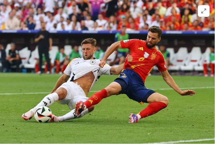 Spain beat Germany in extra time, advances to semifinals