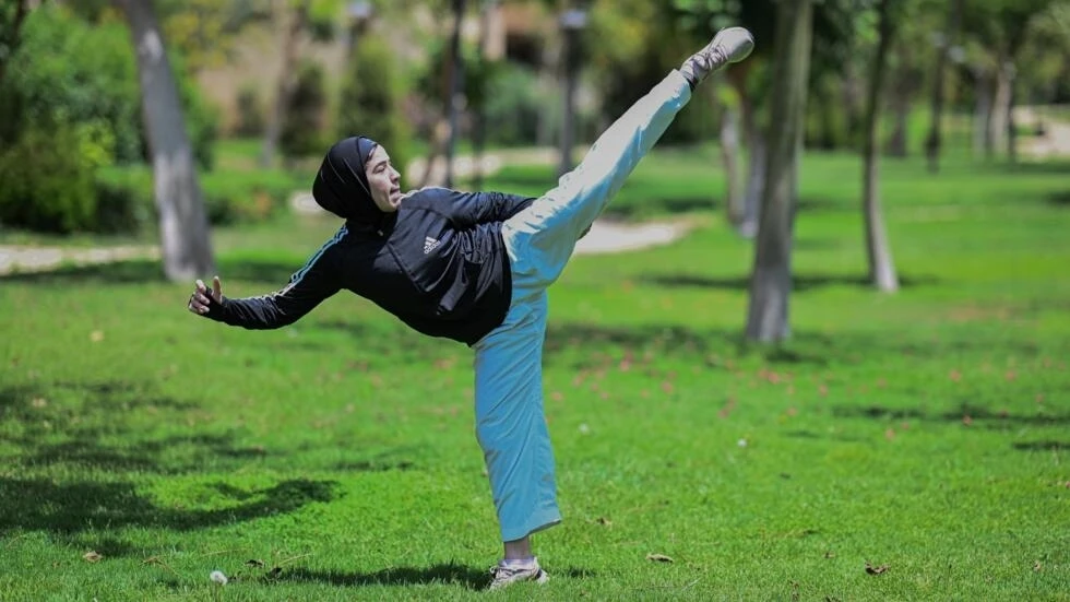 Displaced Gazan karate champ forges a future in Egypt