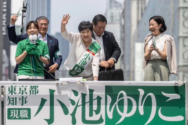 Women fight Tokyo election in male-dominated Japan