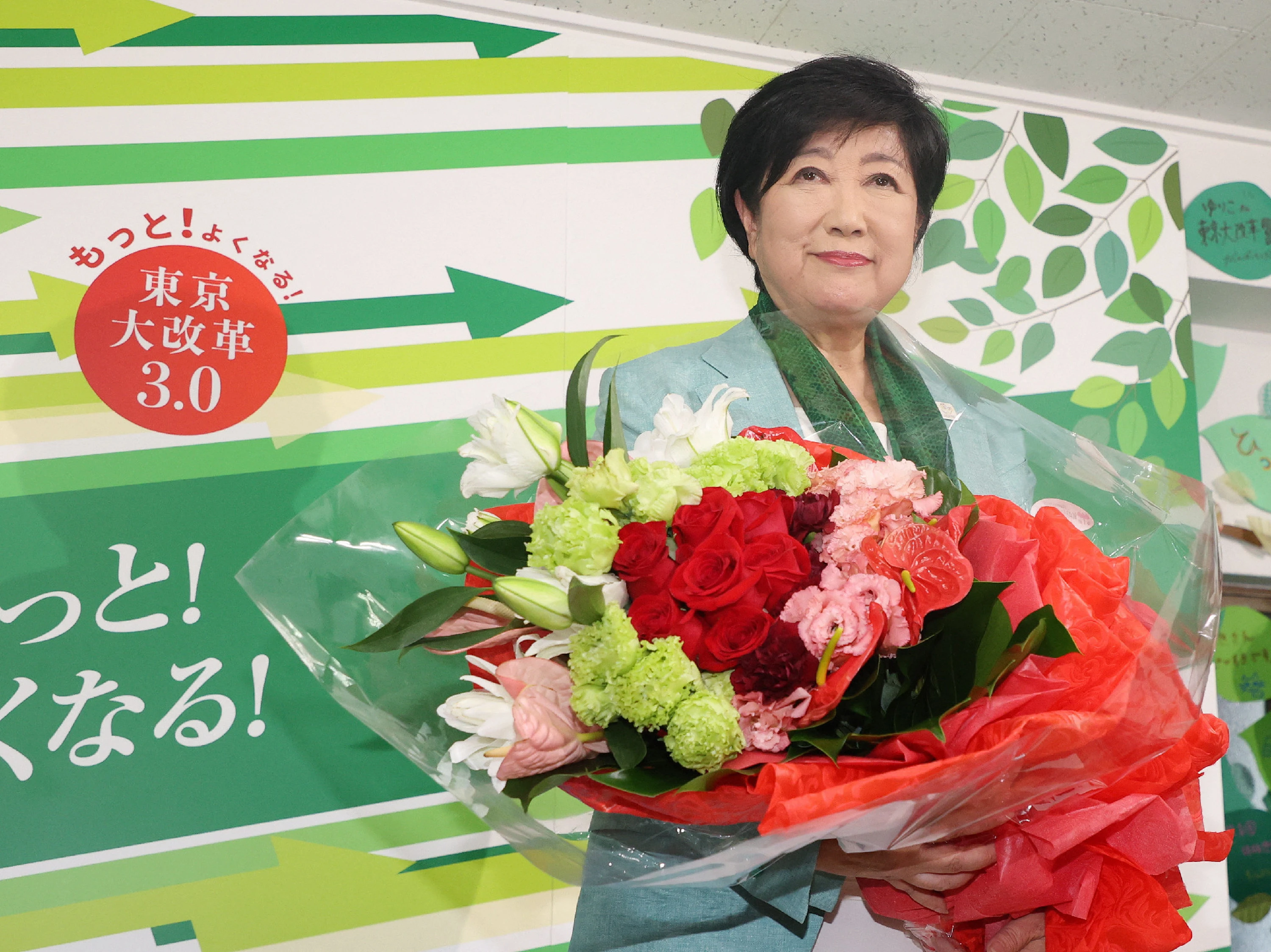 Tokyo governor Koike wins third term: media