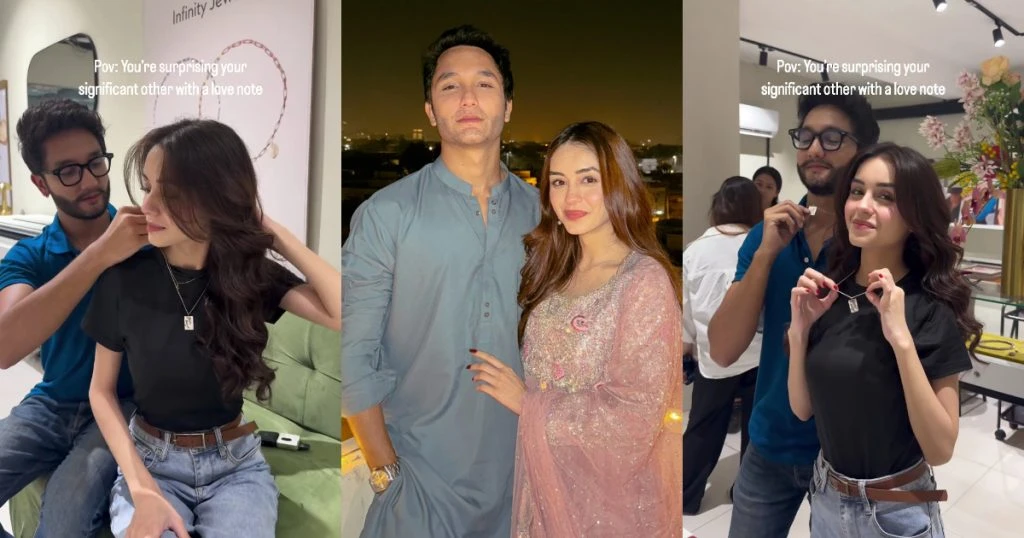 Zuhab Khan and Wania Nadeem share romantic gifts with each other