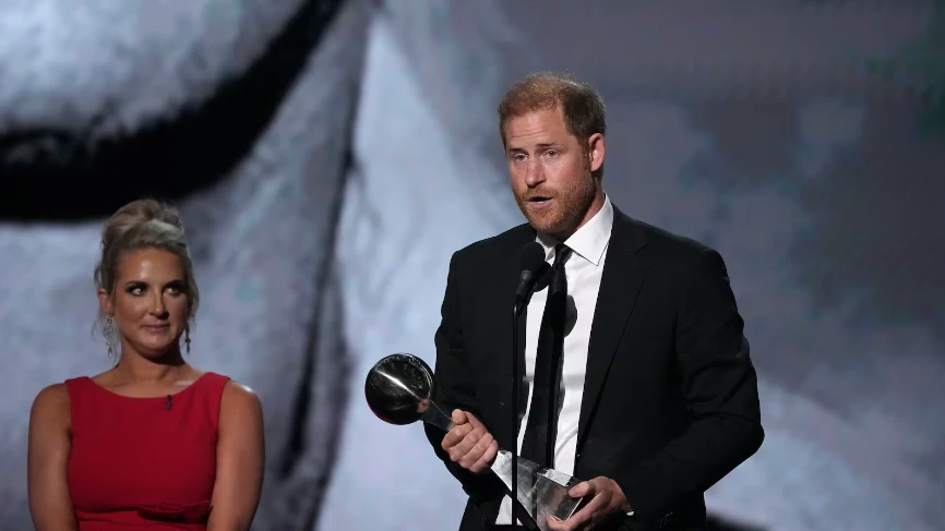 Prince Harry honored with Tillman award at Espy Awards