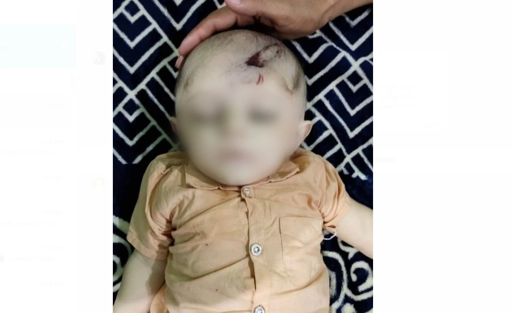 Dacoits kill baby with pistol handle blow in Hujra Shah Muqeem