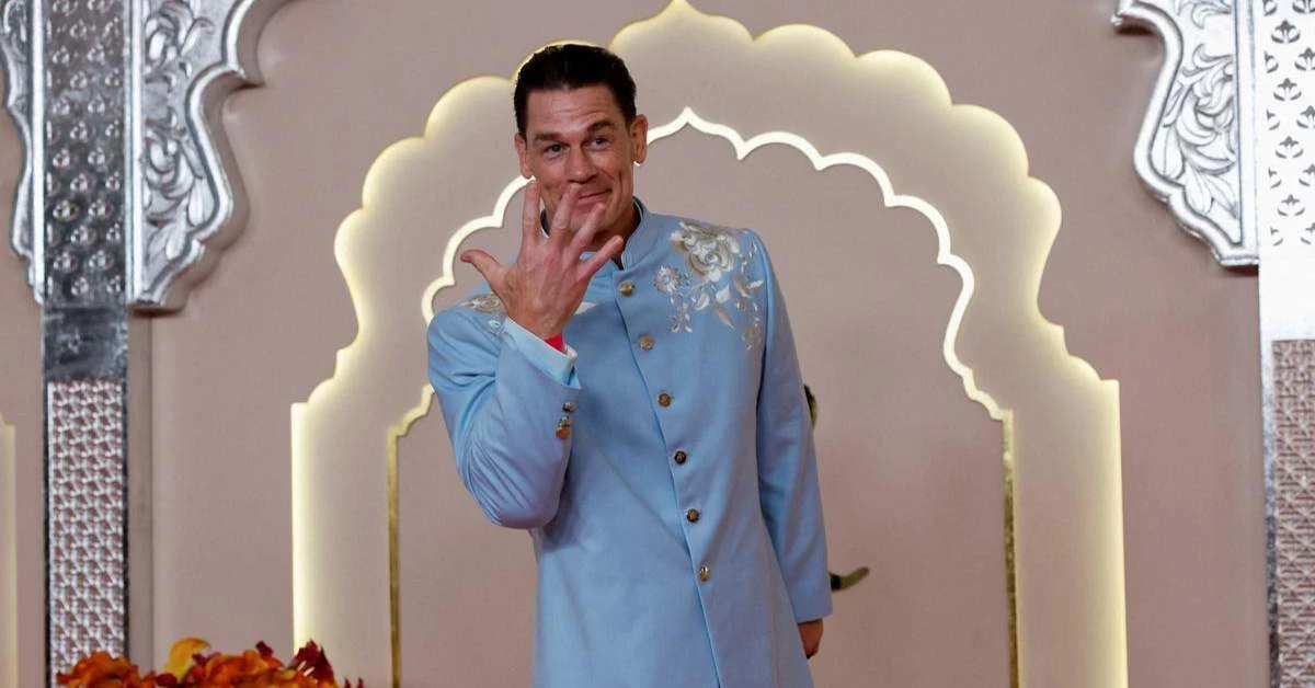 John Cena dances to dhol beats at Ambani’s wedding, praised SRK too