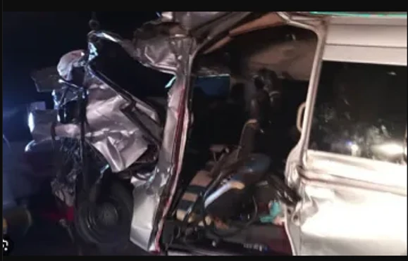 Two women die in collision between car and container in Uch Sharif