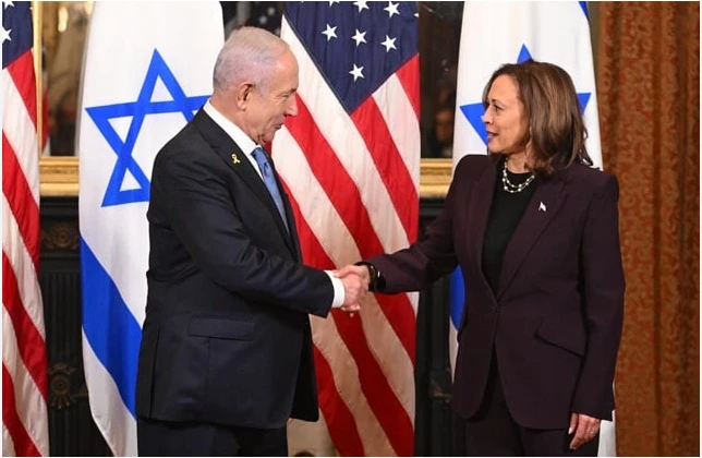 Kamala Harris 'will not be silent' on Gaza after tough talks with Israeli PM