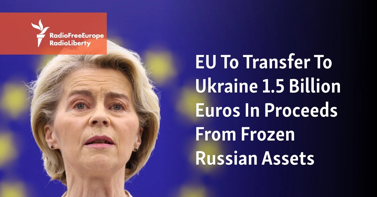 EU diverts €1.5 b from Russian holdings to aid Ukraine