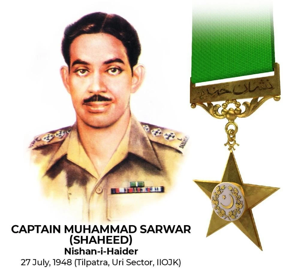 Pakistan armed forces pay homage to Captain Muhammad Sarwar on his 76th Shahadat Anniversary