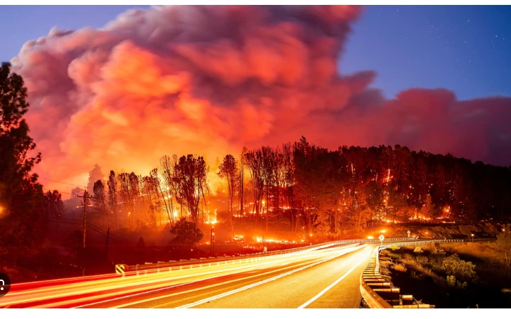 Thousands evacuate season's biggest wildfire in northern California