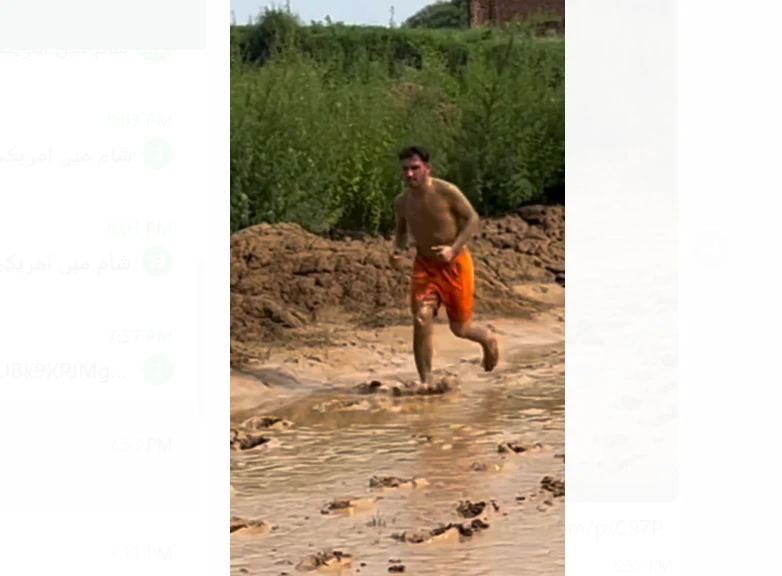 Fast bowler Zaman Khan’s practice in muddy water goes viral on social media