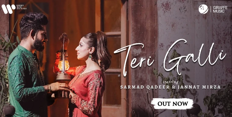 Another masterpiece! Sarmad Qadeer and Jannat Mirza’s latest song ‘Teri Galli’