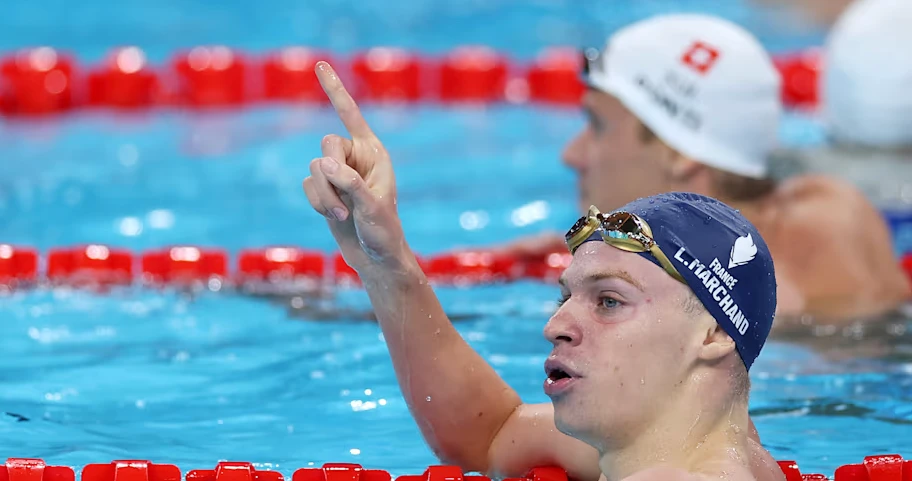 France's Leon Marchand wins Olympic gold in men's 200m butterfly