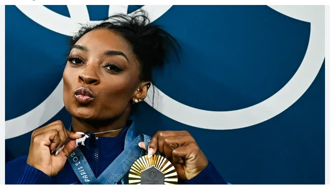 Simone Biles takes dig at Trump with 'Black job' quip