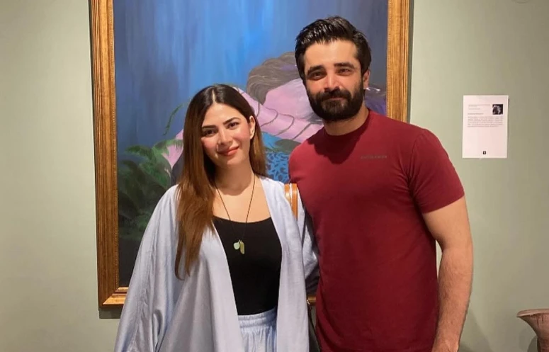 Hamza Ali Abbasi feels proud of wife's art exhibition at Muse galleries Lahore