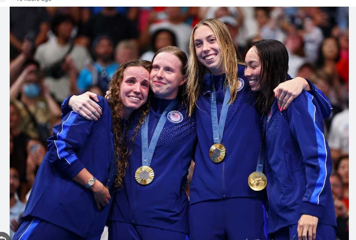 US win Olympic women's 4x100m medley gold with world record