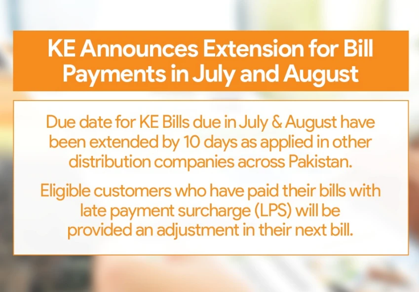 KE extends bill payment dates