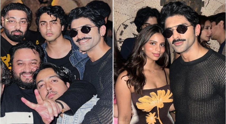 Interesting crossover between Aryaan- Suhana and Heermandi’s Tajdar at late-night party