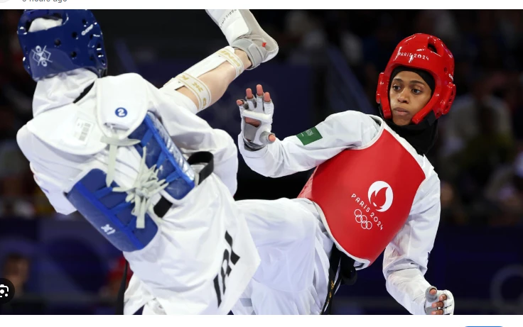 Saudi taekwondo star edged out in historic Olympic women's medal pursuit