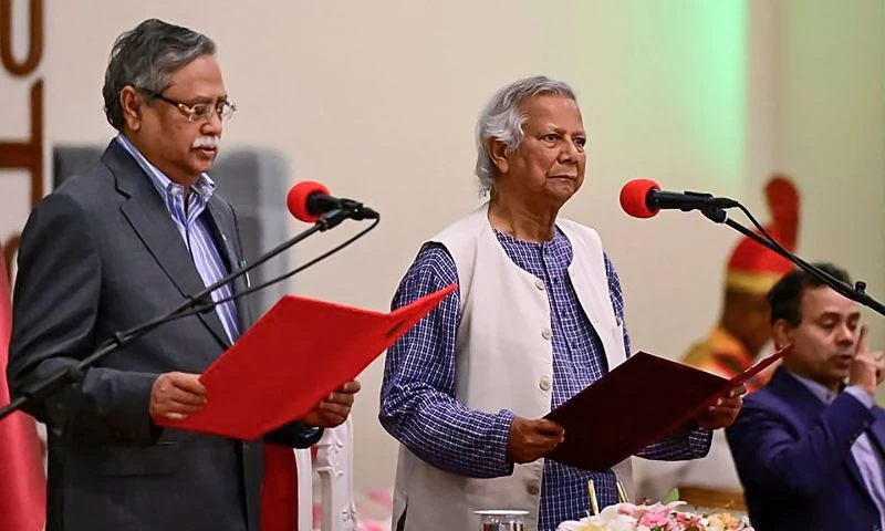 Nobel winner Yunus sworn in to lead Bangladesh interim government