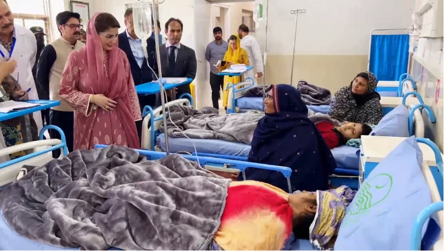 Punjab CM Maryam visits DHQ Hospital Mianwali, expresses displeasure over renovation work in hospital