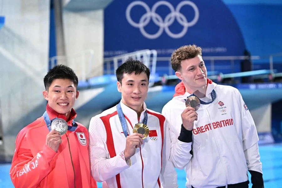 China achieves historic clean sweep in Olympic diving