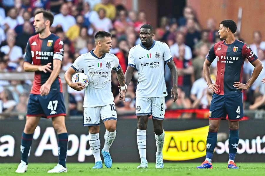 Champions Inter held at Genoa after late penalty drama