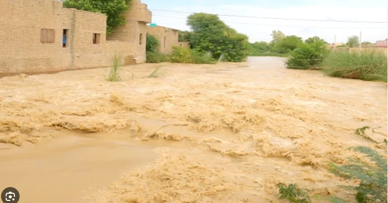 Floodwater causes destruction in Rojhan, Jampur