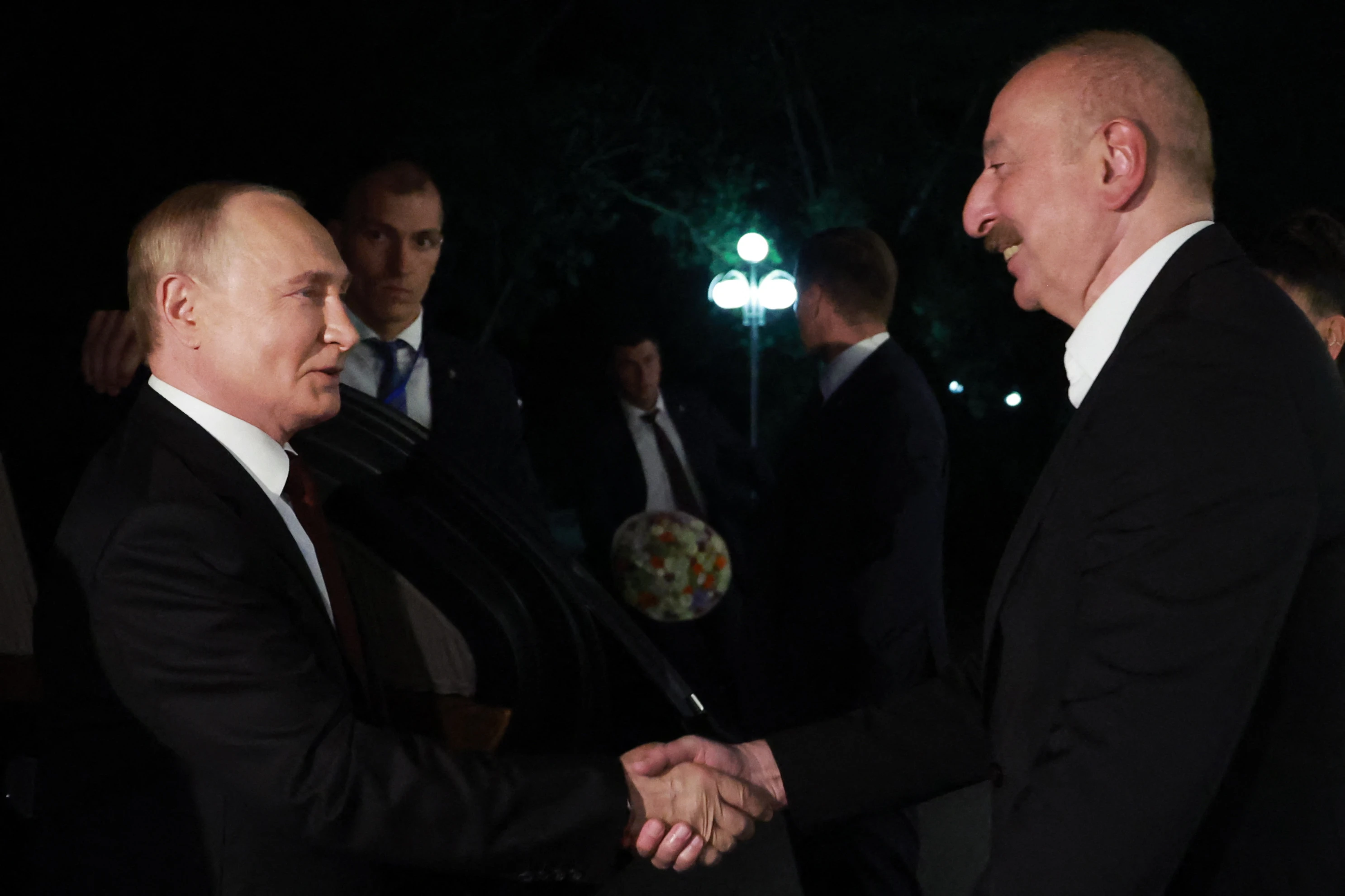 Putin reaches Azerbaijan for talks with Aliyev