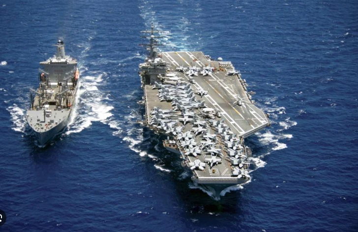 US aircraft carrier arrives in Middle East