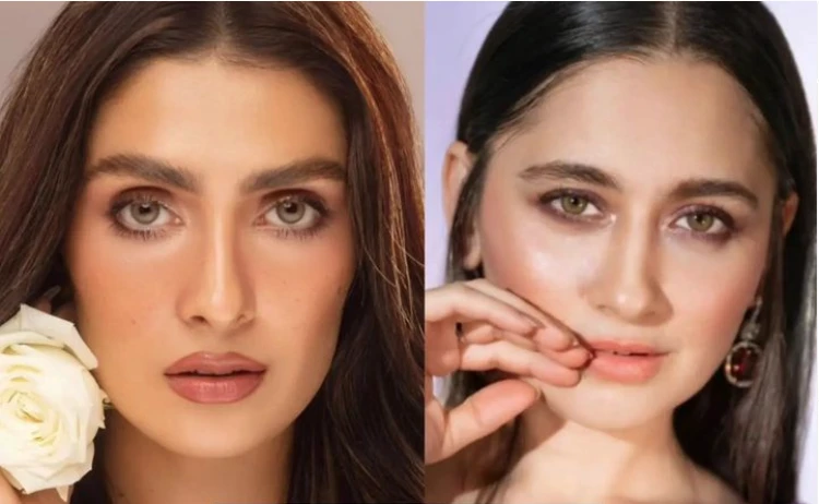 Sanjeeda Shaikh hypnotized by Ayeza Khan’s striking facial beauty