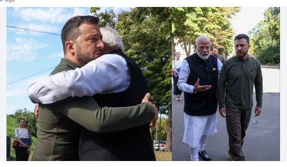 Modi meets Zelensky on historic Ukraine visit