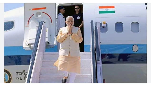 Modi uses Pakistan airspace for return to India