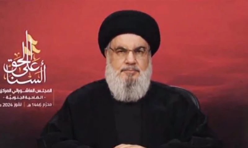 Hezbollah chief claims attack on Israeli base near Tel Aviv