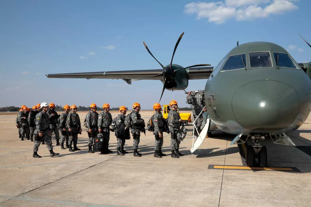 Military planes deployed by Brazil to battle southeast wildfires