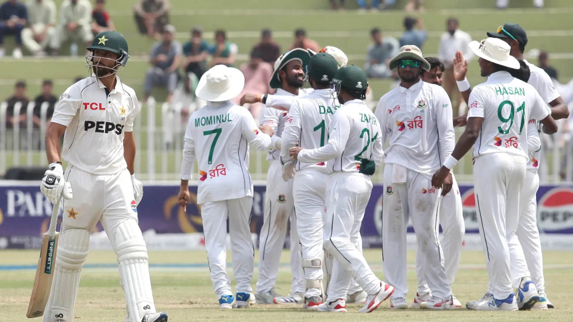 Najmul dedicates Bangladesh’s historic cricket win to protest victims