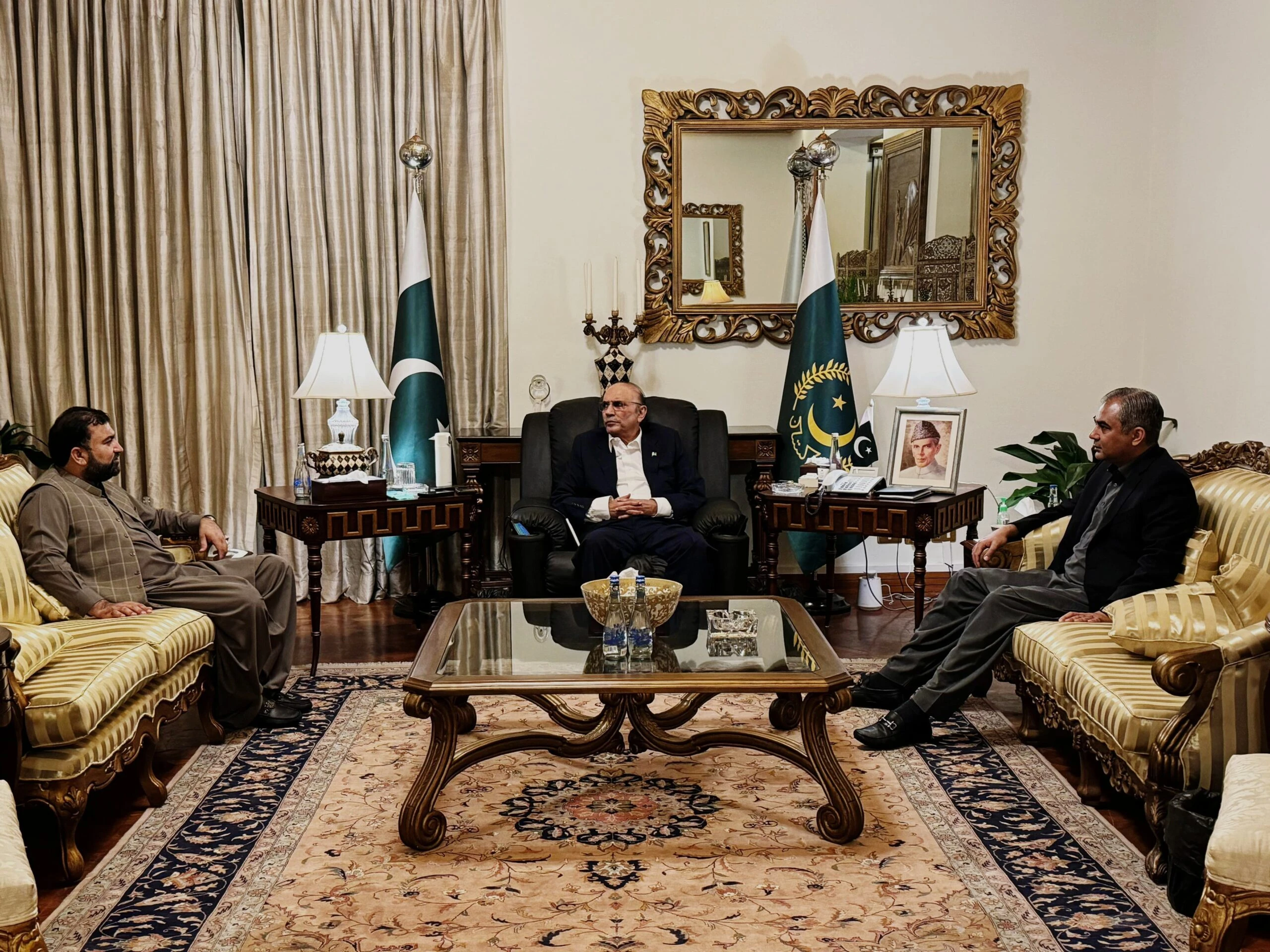 Interior Minister Naqvi, CM Bugti brief President Zardari about security in Balochistan