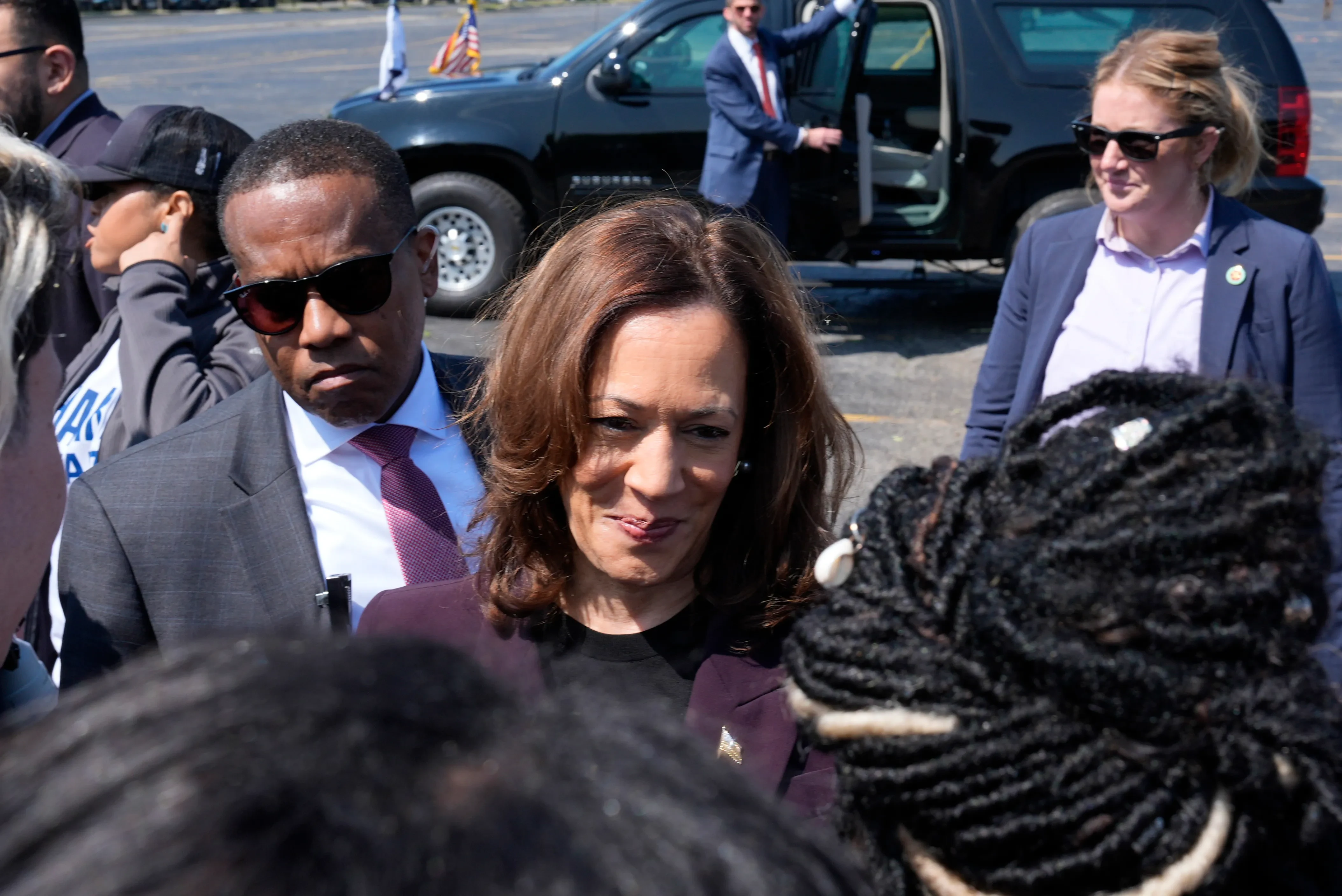 On the campaign trail: Harris embarks on key battleground bus tour