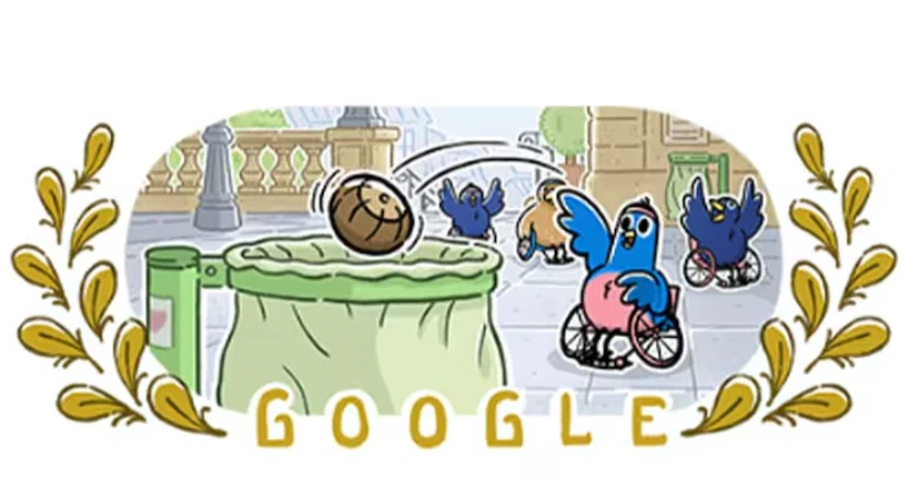 Google doodle salutes to wheelchair basketball at Paris Paralympics