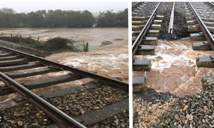 Passenger train escapes disaster as track caves in near Jhelum