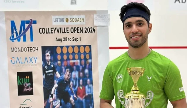 Ahsan Ayaz beats India in Colleyville Open Squash final